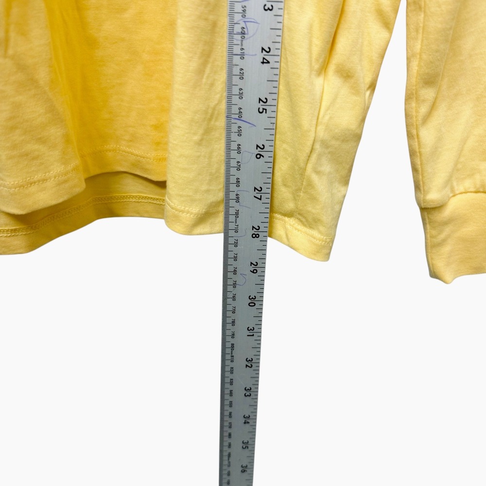 Polo Ralph Lauren Long Sleeve Hoodie Yellow Mens Medium Big Pony Logo - Picture 6 of 7